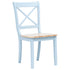 Maison Madeleine -  5 Piece Dining Set Solid Rubber Wood Grey and Brown